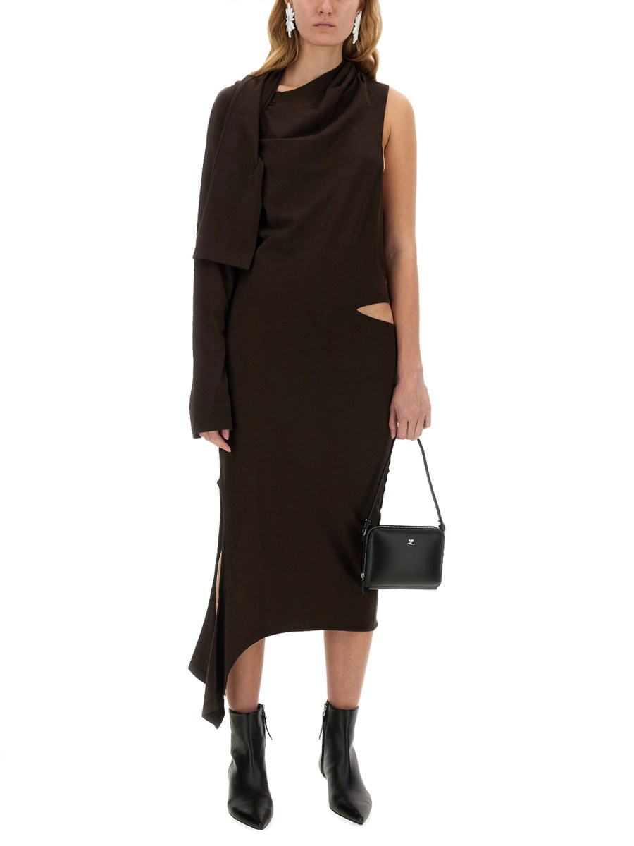 COURREGES ABITO "OFF SHOULDER" CON CUT OUT Soddisfazione Garantita