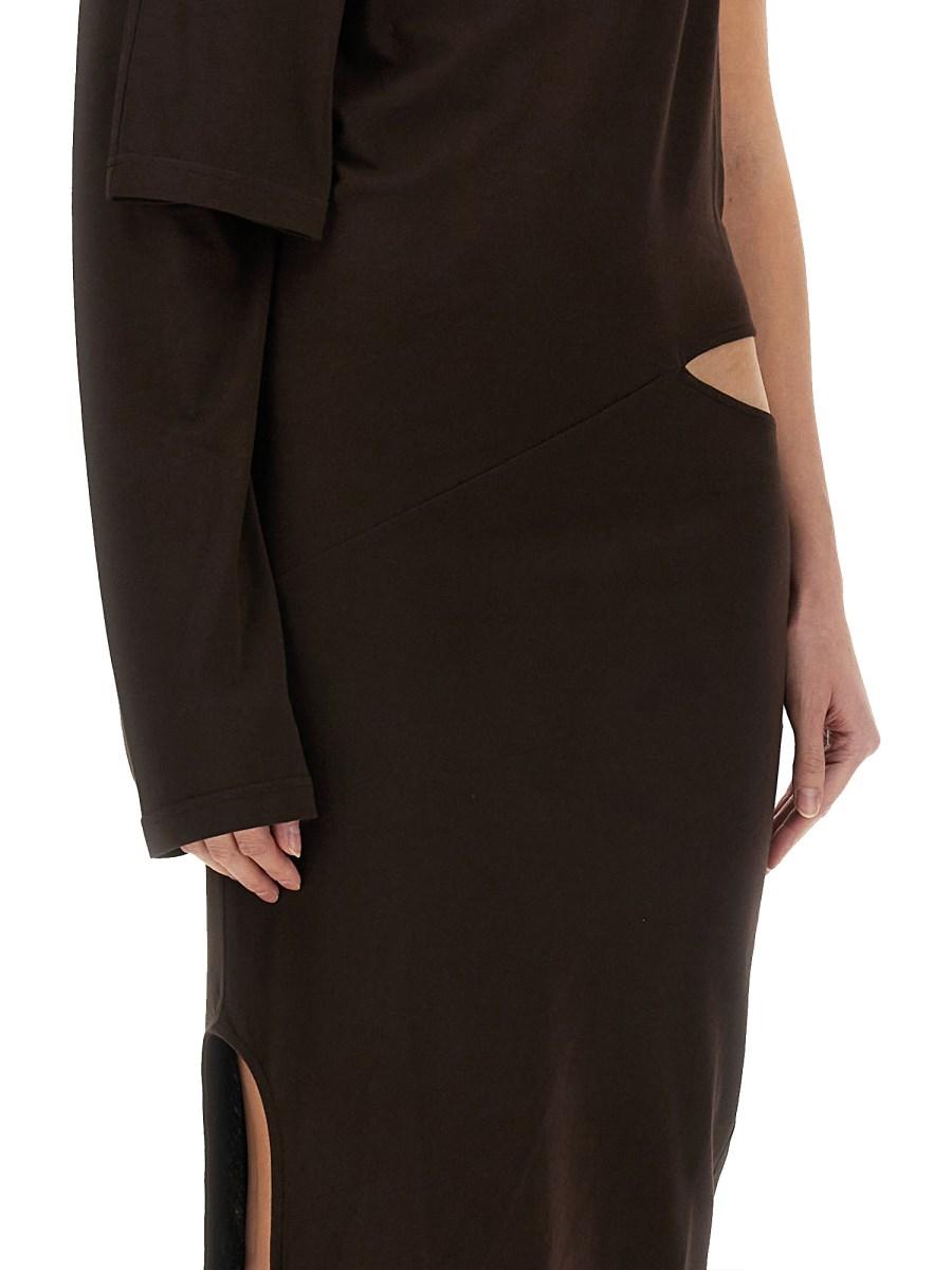 COURREGES ABITO "OFF SHOULDER" CON CUT OUT Soddisfazione Garantita