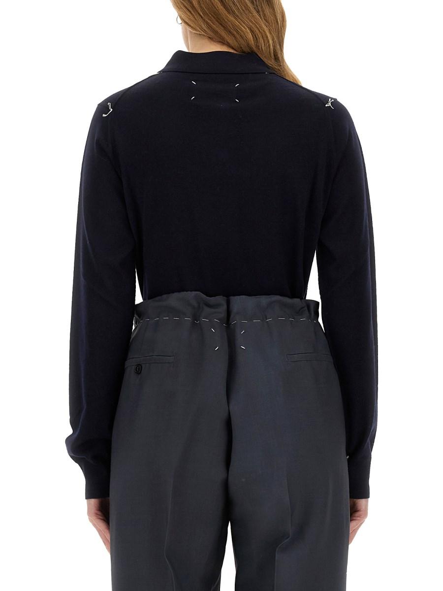 MAISON MARGIELA POLO IN LANA Acquista Ora