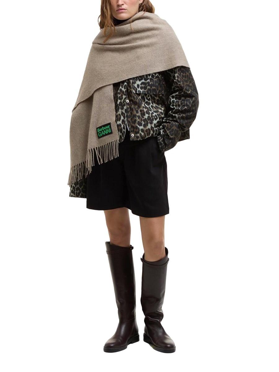 BARBOUR X GANNI SCIARPA IN LANA GANNI X BARBOUR Sottocosto
