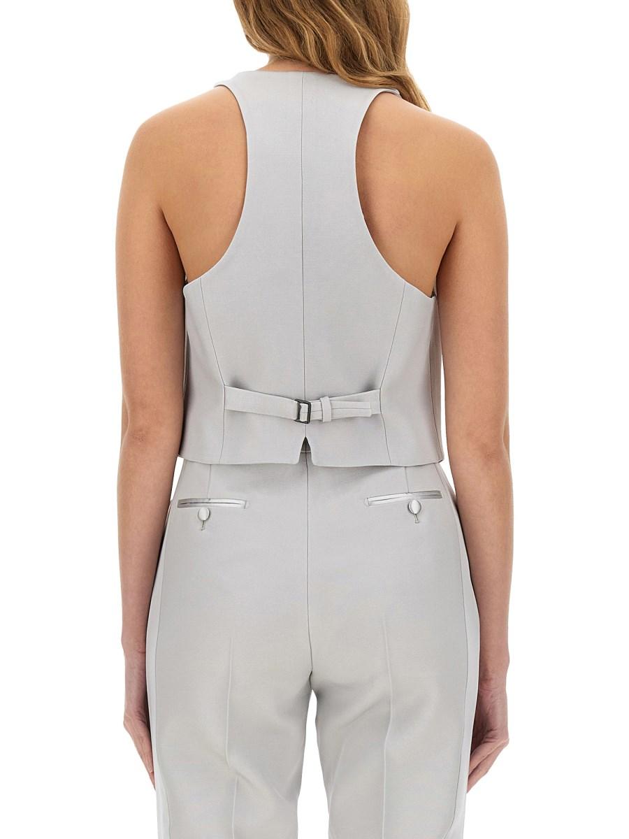 TOM FORD GILET IN LANA DI SETA BARATHEA Offerta