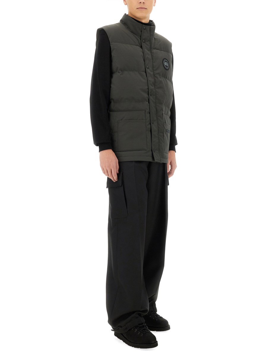 CANADA GOOSE GILET IMBOTTITO CON LOGO Vendita Economica