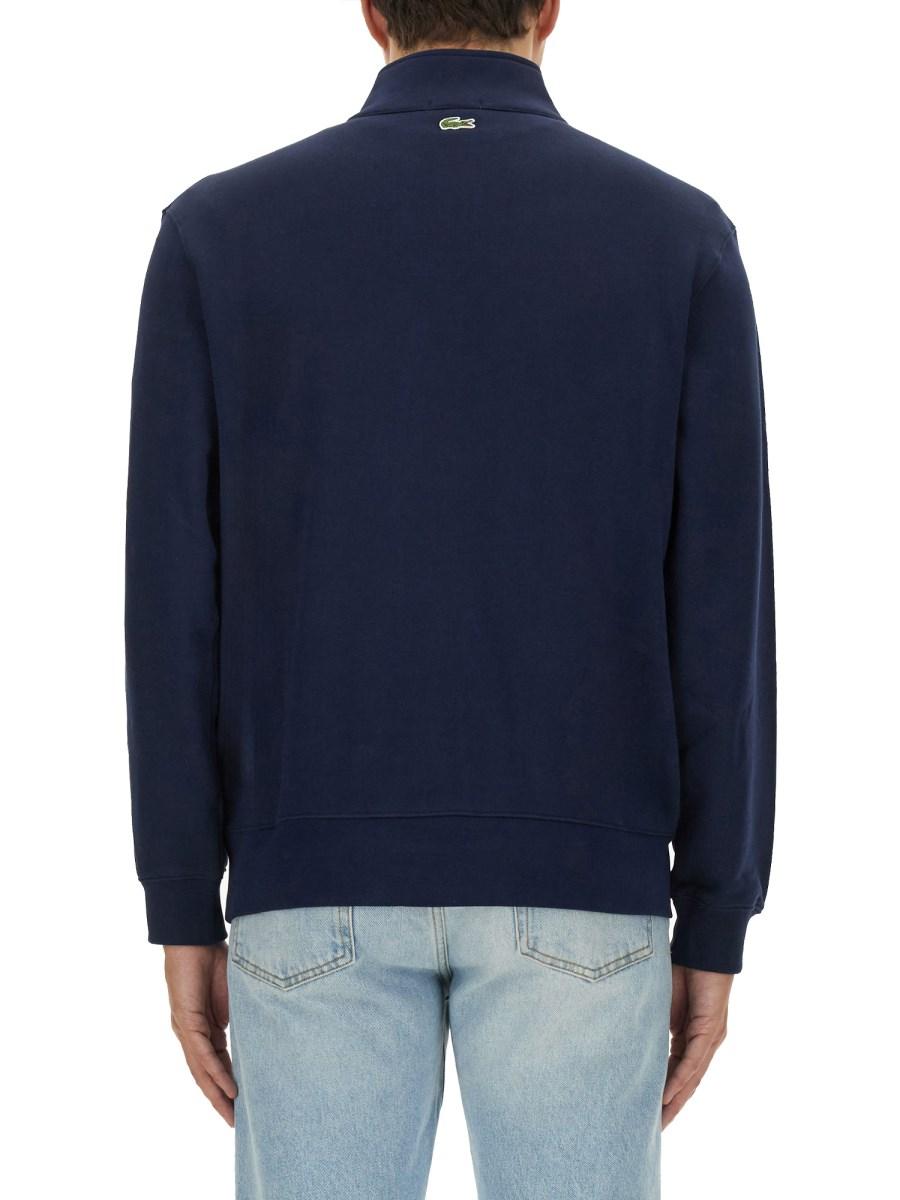 LACOSTE FELPA IN COTONE CON LOGO Nuova