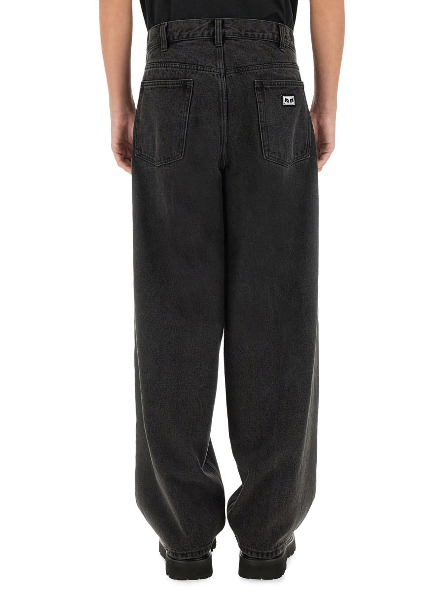 OBEY JEANS BAGGY FIT IN DENIM DI COTONE Italia