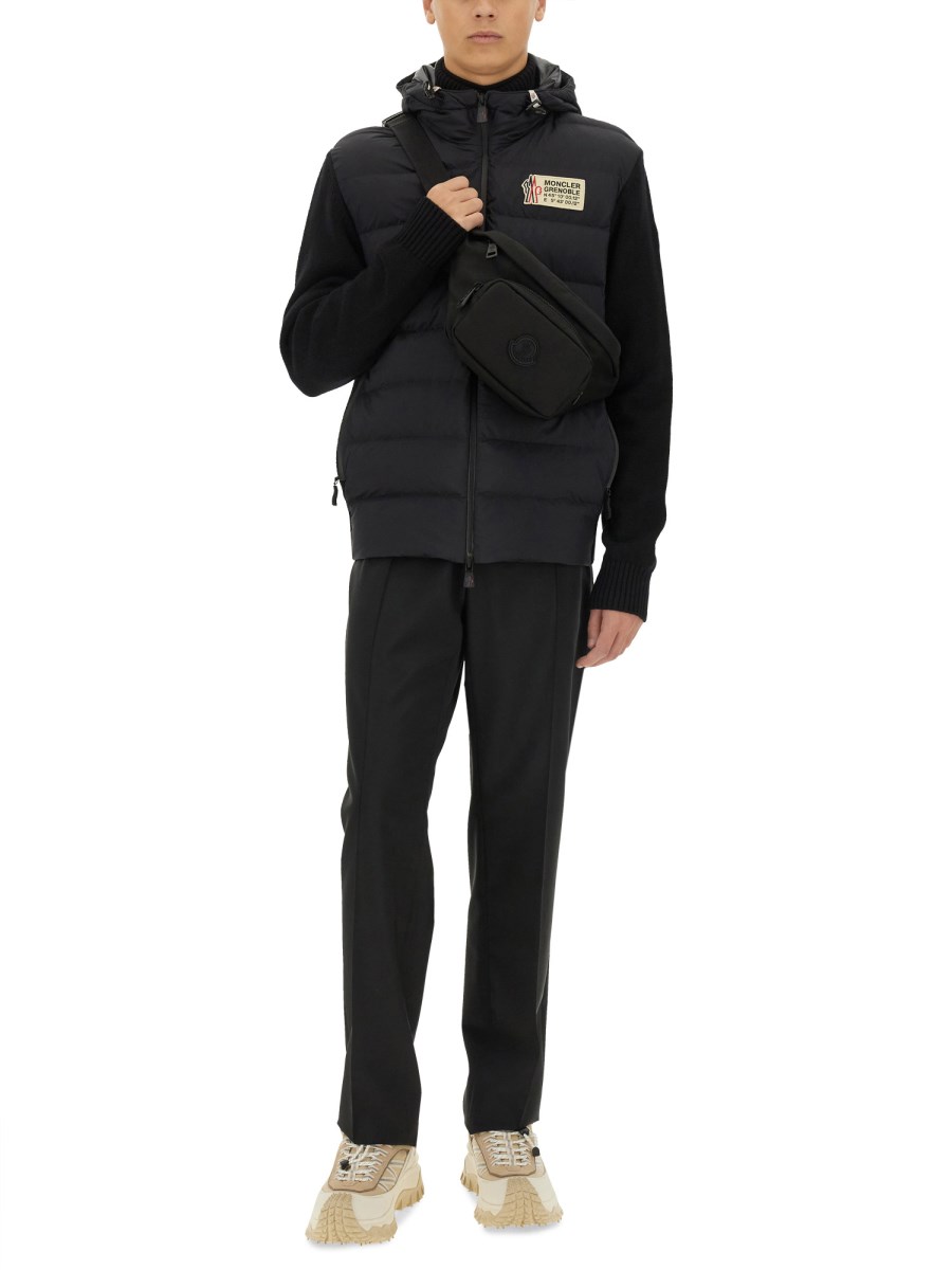 MONCLER GRENOBLE CARDIGAN CON LOGO Spedizione Gratuita
