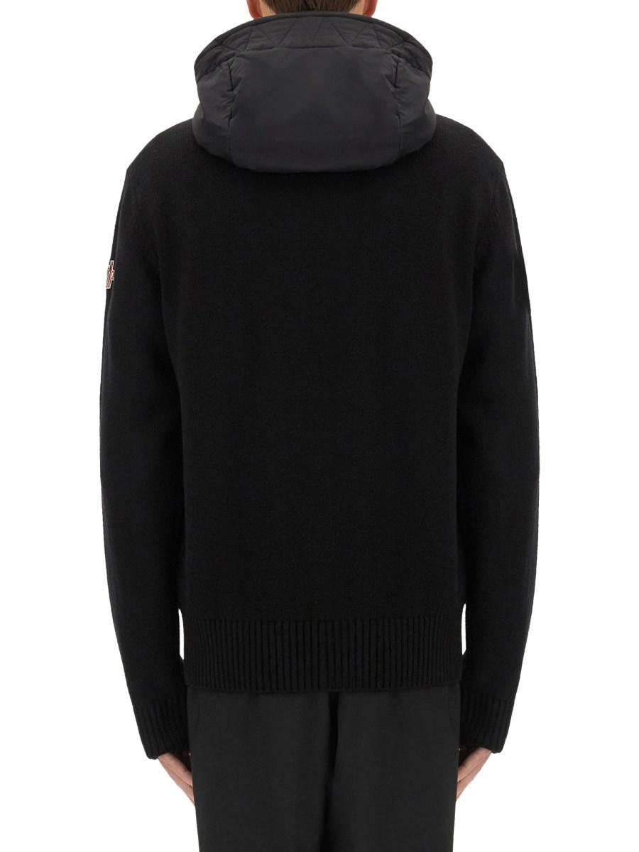 MONCLER GRENOBLE CARDIGAN CON LOGO Spedizione Gratuita