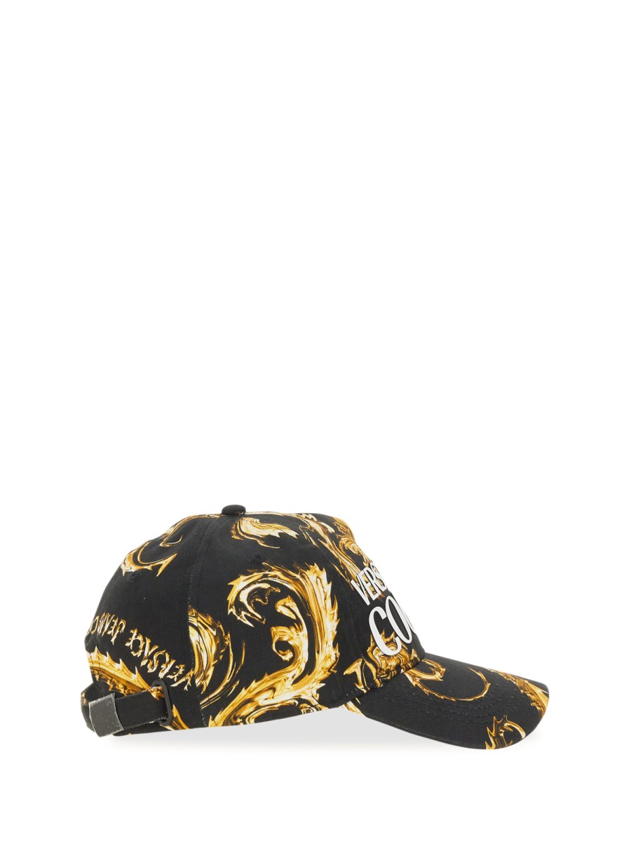 VERSACE JEANS COUTURE CAPPELLO DA BASEBALL CON LOGO CHROMO COUTURE Vendita Calda