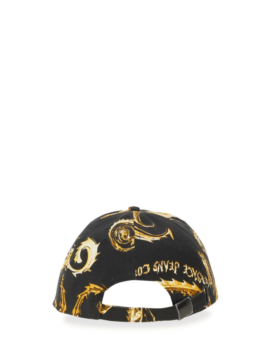 VERSACE JEANS COUTURE CAPPELLO DA BASEBALL CON LOGO CHROMO COUTURE Vendita Calda