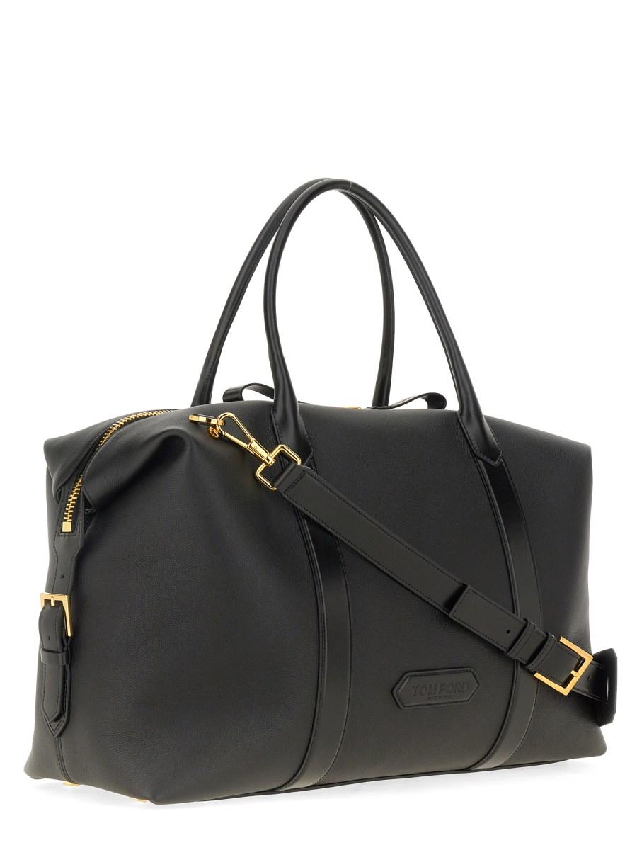 TOM FORD BORSA DA VIAGGIO IN PELLE CON FIBBIA LATERALE Offerta