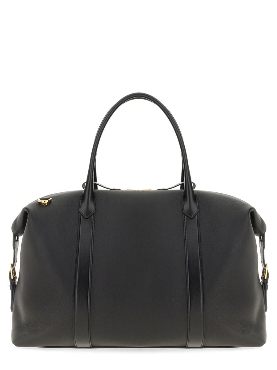 TOM FORD BORSA DA VIAGGIO IN PELLE CON FIBBIA LATERALE Offerta
