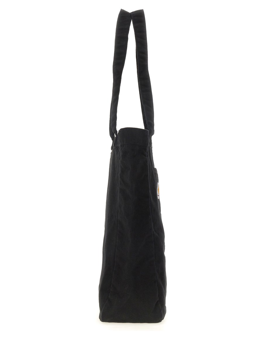 CARHARTT WIP BORSA TOTE IN COTONE CON LOGO Vendita Economica