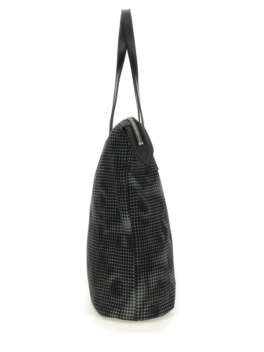 DRIES VAN NOTEN BORSA TOTE IN DENIM DI COTONE STAMPATO CON DETTAGLI IN PELLE Moda