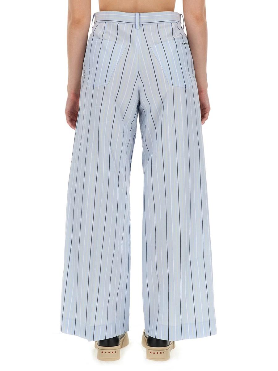 MARNI PANTALONE PALAZZO CON MOTIVO RIGA Italy