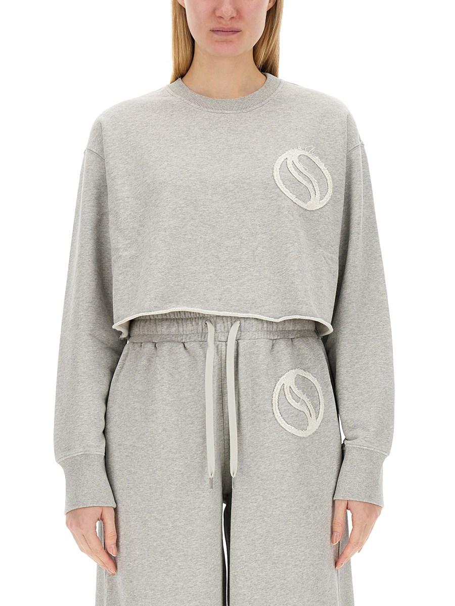 STELLA McCARTNEY FELPA IN COTONE CON LOGO Spedizione Gratuita