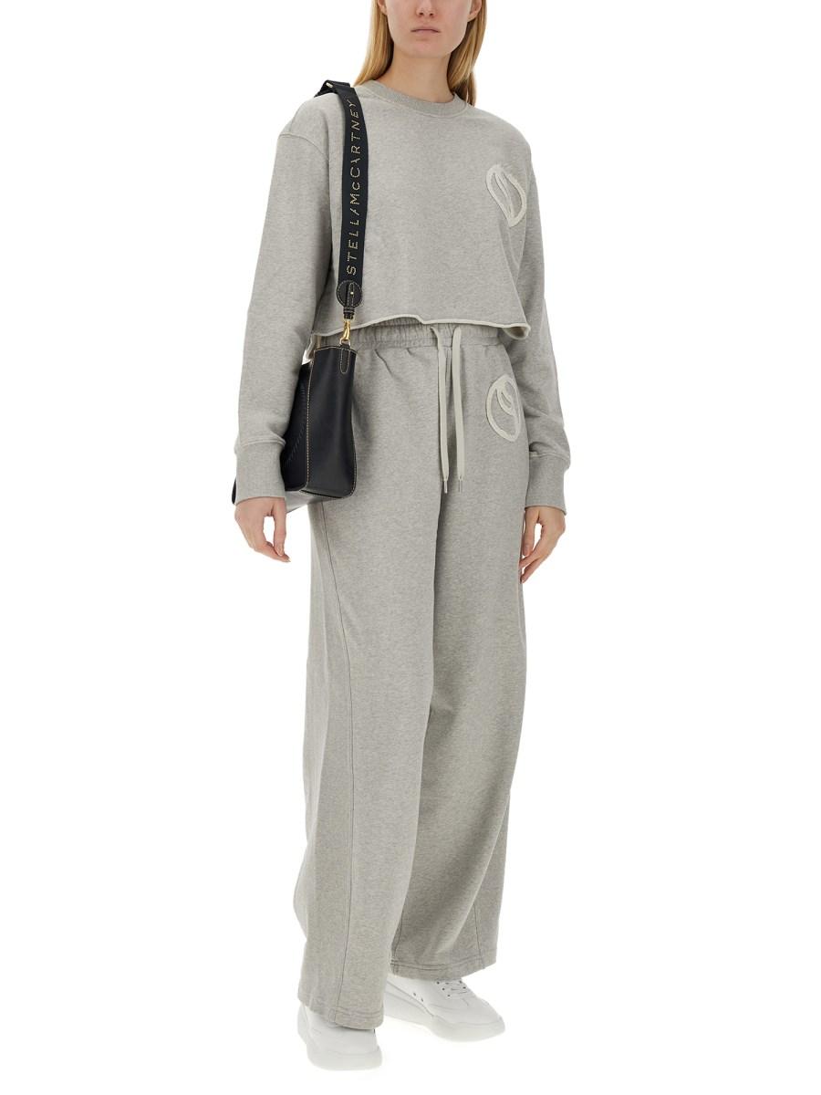 STELLA McCARTNEY FELPA IN COTONE CON LOGO Spedizione Gratuita