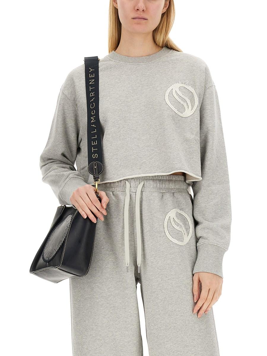 STELLA McCARTNEY FELPA IN COTONE CON LOGO Spedizione Gratuita