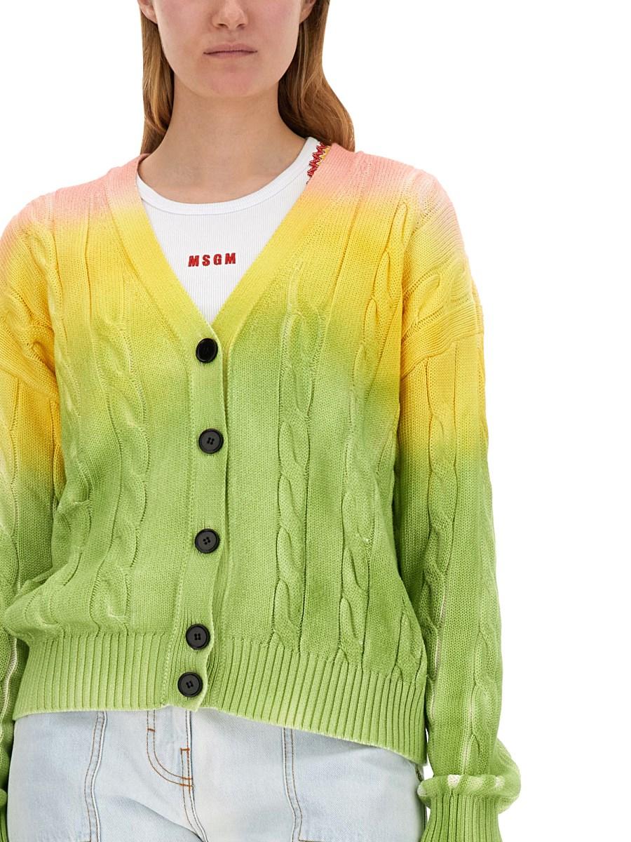 MSGM CARDIGAN DEGRADE Fino Al -60%