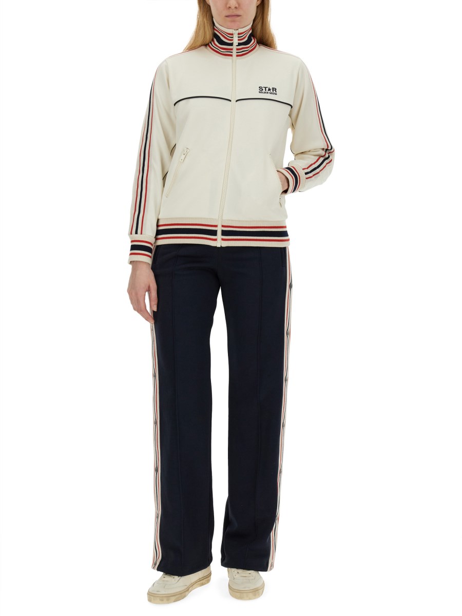 GOLDEN GOOSE PANTALONE JOGGING WIDE LEG Saldi Di Fabbrica