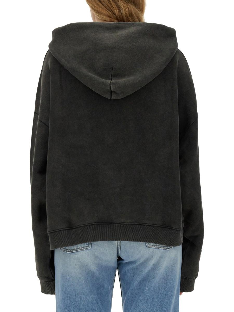 ACNE STUDIOS FELPA IN COTONE CON STAMPA SKULL Promozione