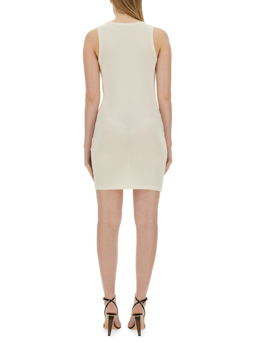 HELMUT LANG ABITO MINI IN MAGLIA DI MODAL Pezzi Unici