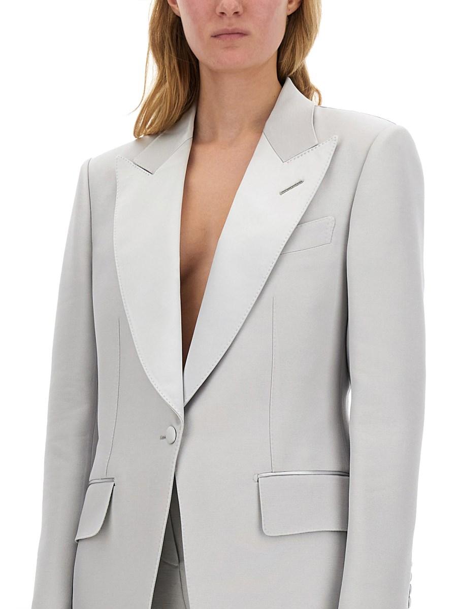 TOM FORD GIACCA TUXEDO MONOPETTO "BIANCA" Sottocosto