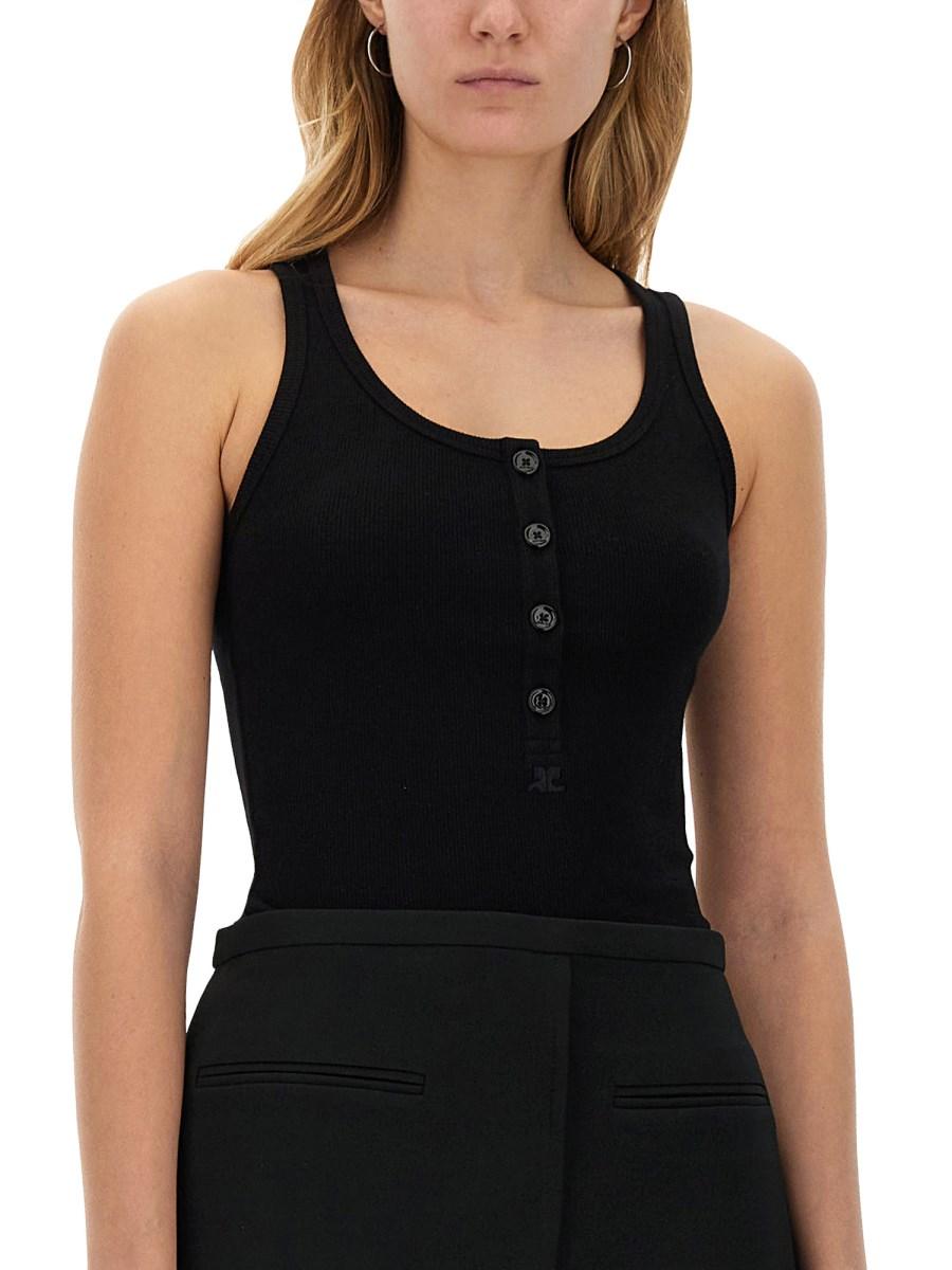 COURREGES TANK TOP RIB 90'S Offerta