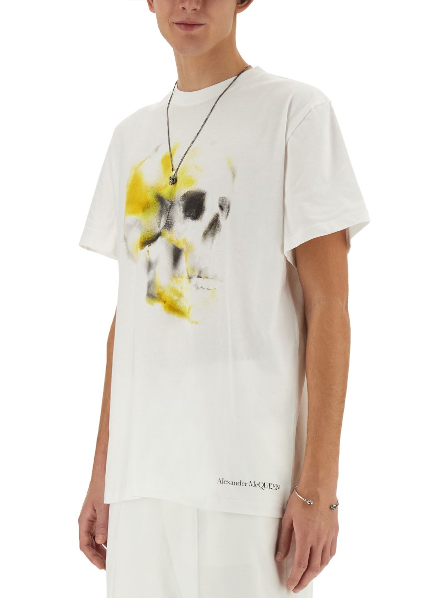 ALEXANDER McQUEEN T-SHIRT "OBSCURED SKULL" I Più Venduti