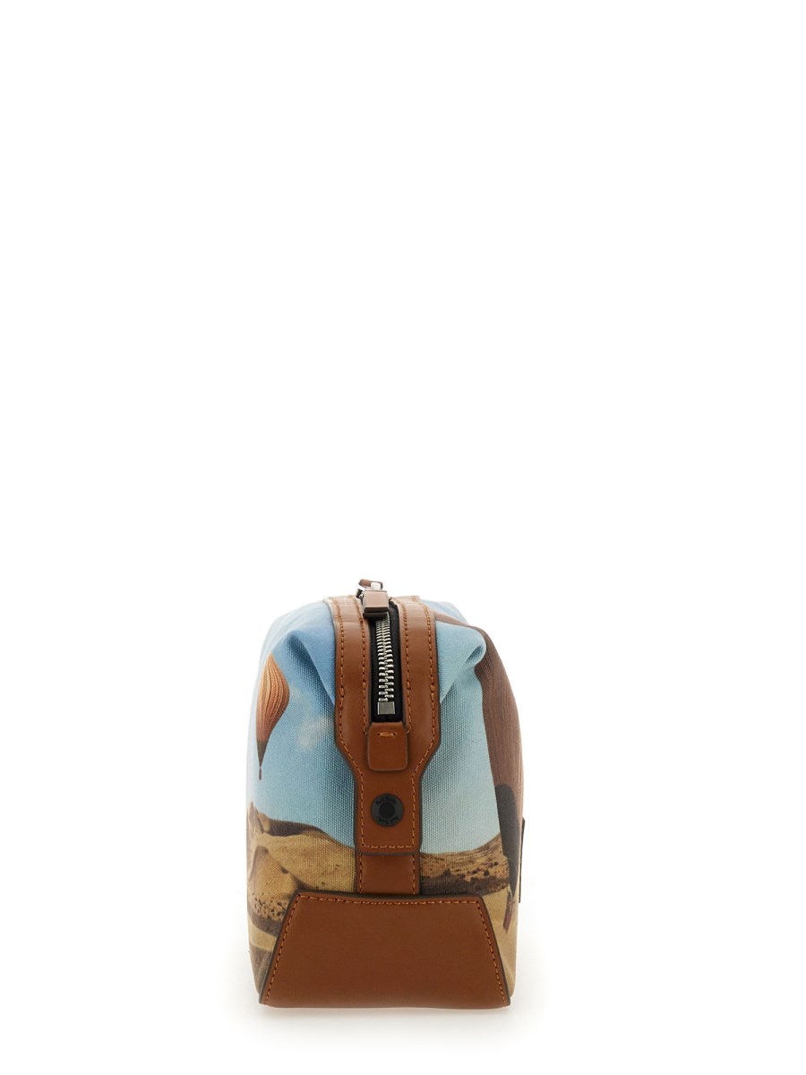 PAUL SMITH BEAUTY CASE CON STAMPA SIGNATURE STRIPE BALLOON IN TELA Pezzi Unici