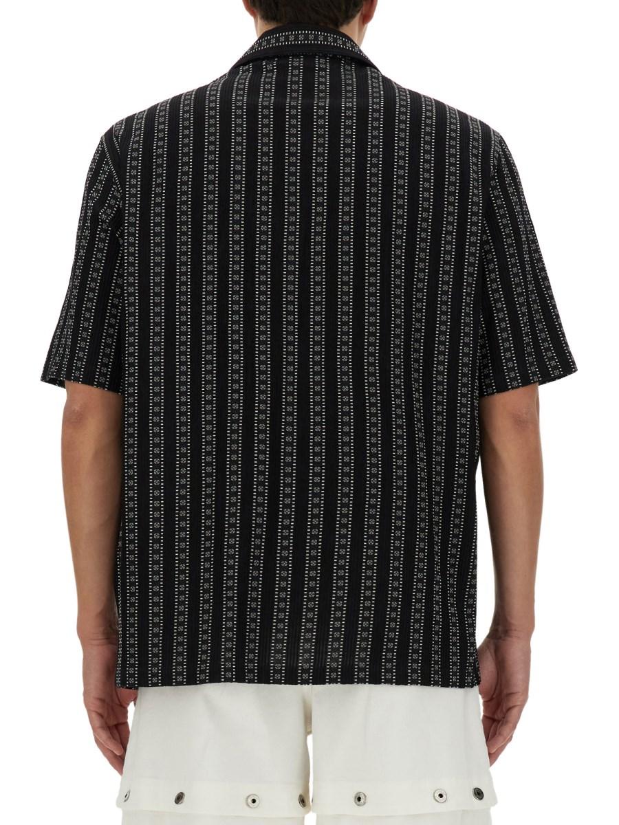 OFF-WHITE CAMICIA DA BOWLING CON MOTIVO ARROW STRIPES Soddisfazione Garantita