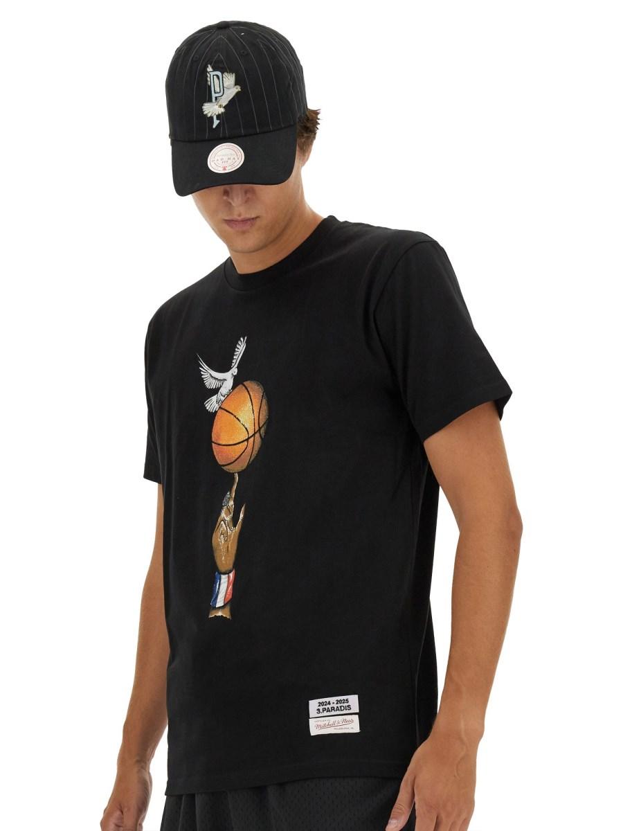 3.PARADIS CAPPELLO MITCHELL & NESS AND THE NBA IN COTONE CON RICAMO DOVE Presa