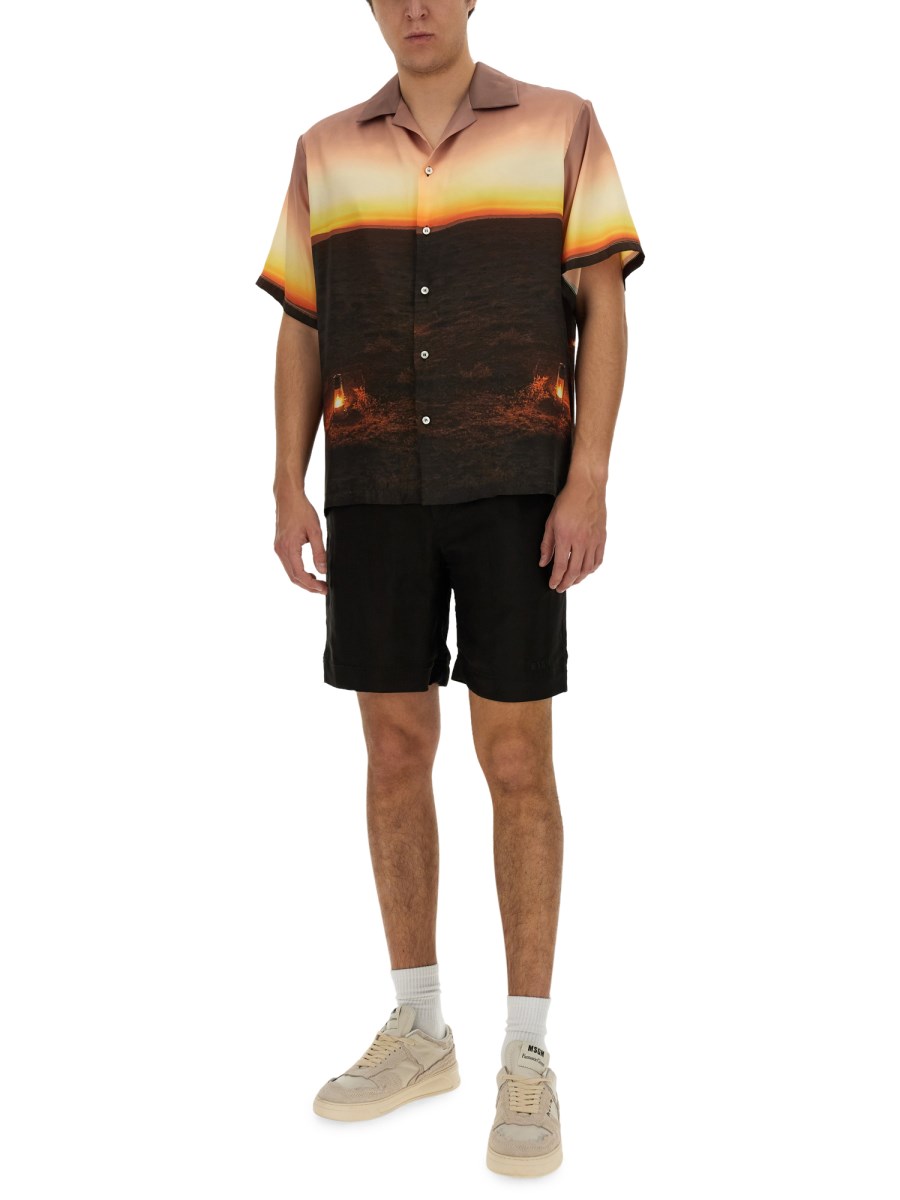 MSGM SHORT CON LOGO Sconto