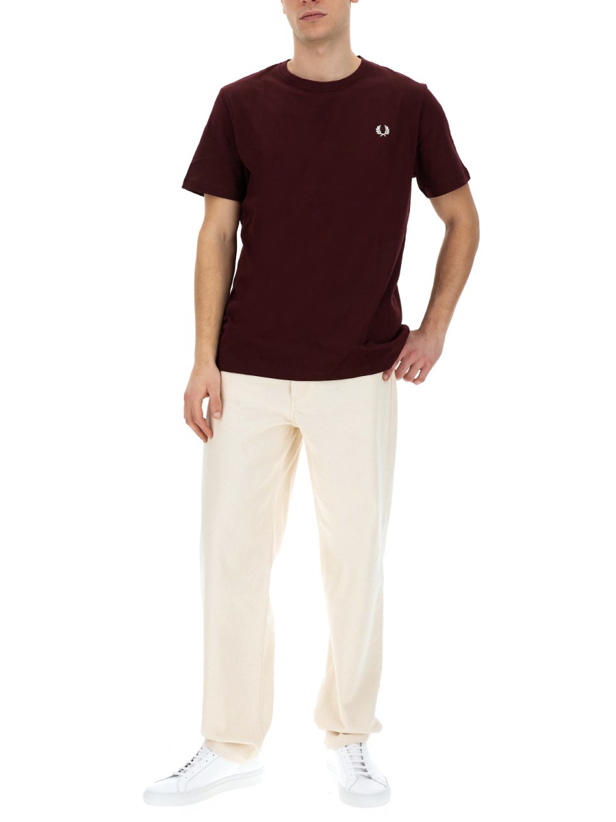 FRED PERRY T-SHIRT IN JERSEY DI COTONE CON LOGO Saldi