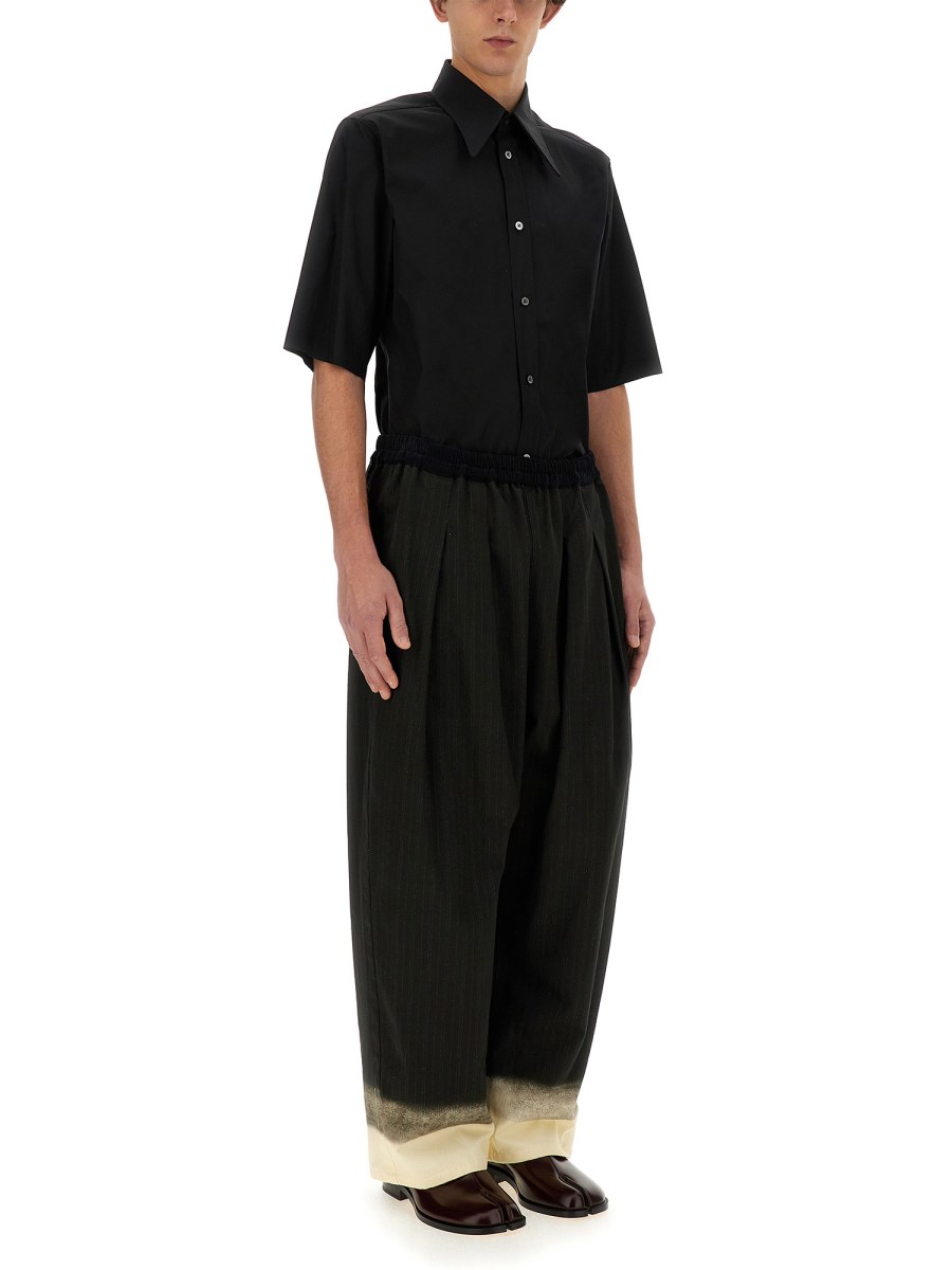 MAISON MARGIELA PANTALONE GESSATO TROMPE L'OEIL Nuovo