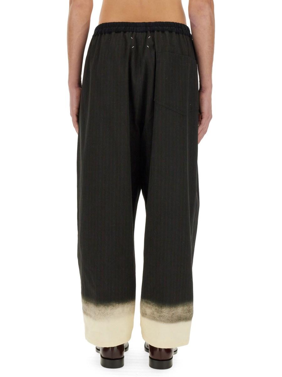 MAISON MARGIELA PANTALONE GESSATO TROMPE L'OEIL Nuovo