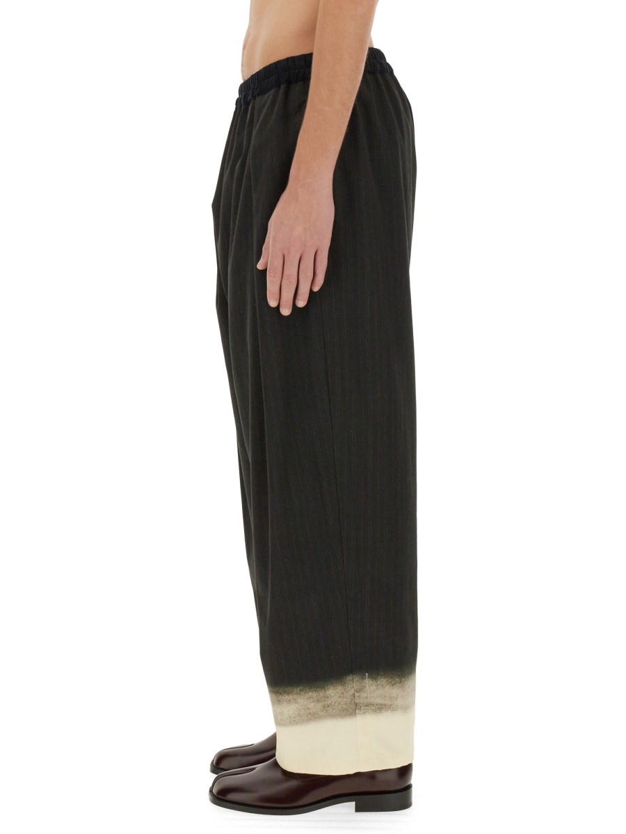 MAISON MARGIELA PANTALONE GESSATO TROMPE L'OEIL Nuovo