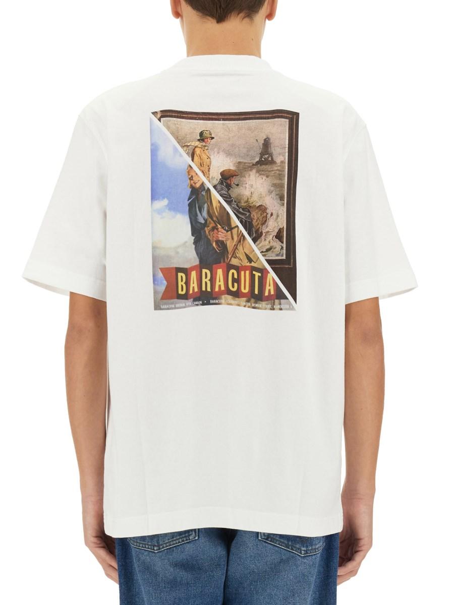 BARACUTA X BARBOUR T-SHIRT IN JERSEY CON LOGO Negozi Online
