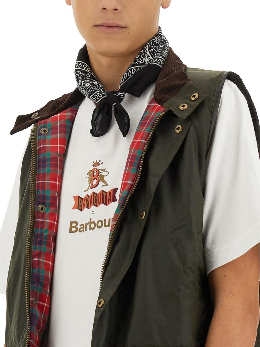 BARACUTA X BARBOUR T-SHIRT IN JERSEY CON LOGO Negozi Online