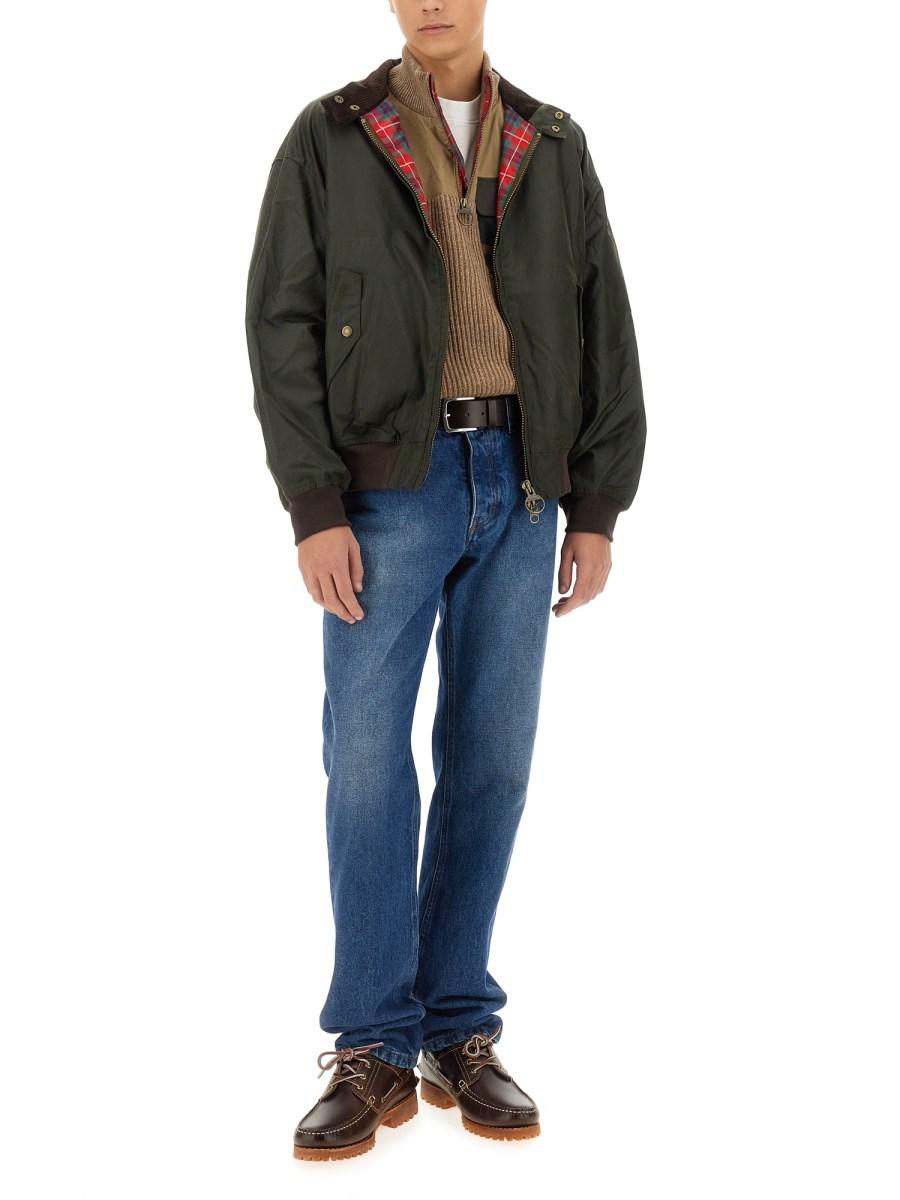 BARACUTA X BARBOUR GIACCA G9 HARRINGTON IN COTONE Acquista Ora