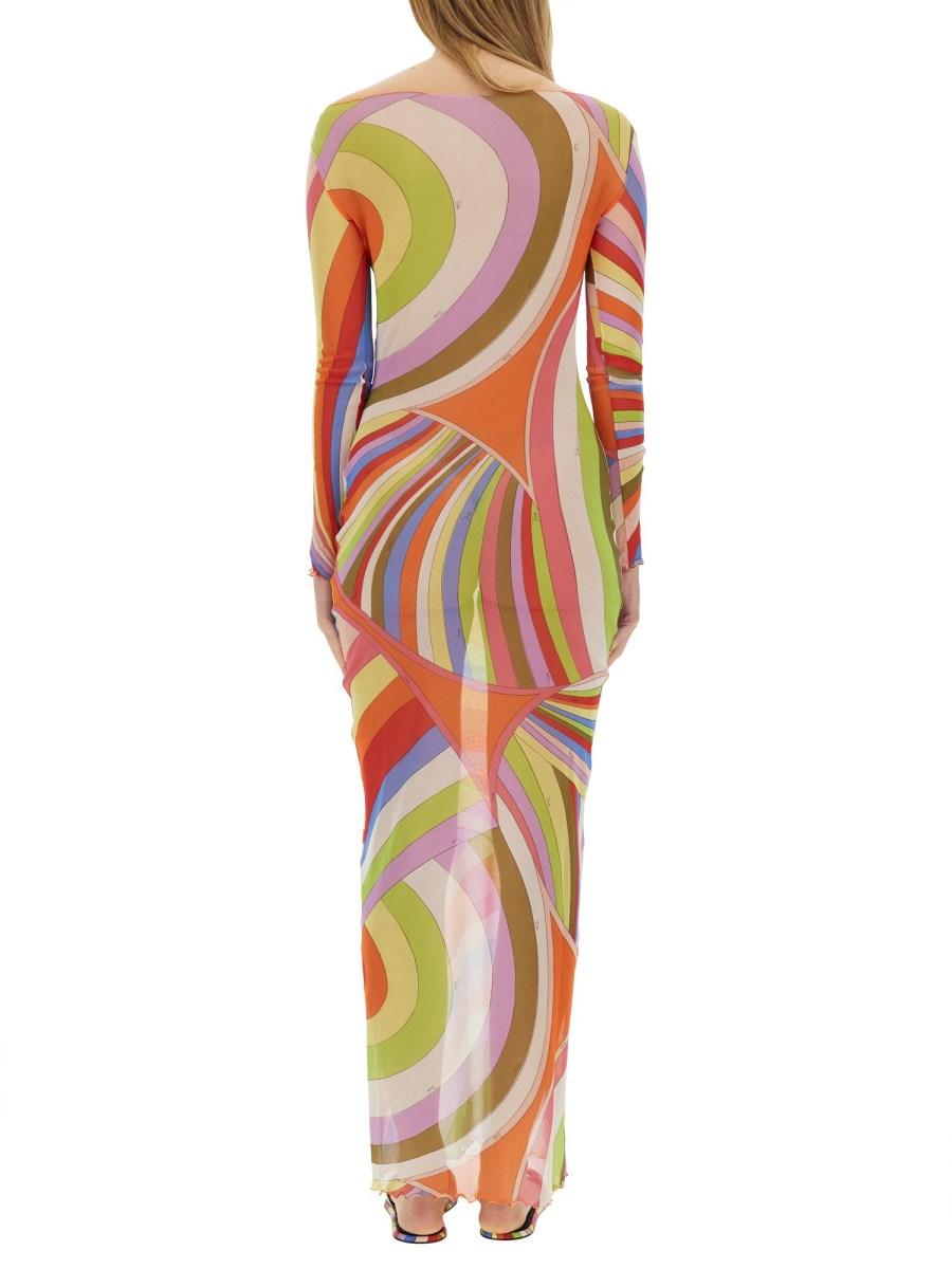 PUCCI ABITO LUNGO IN TULLE Prezzo Ridotto