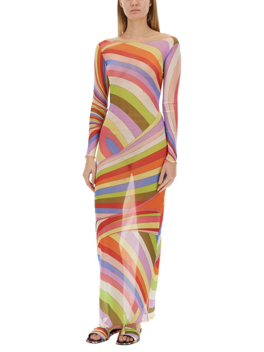 PUCCI ABITO LUNGO IN TULLE Prezzo Ridotto