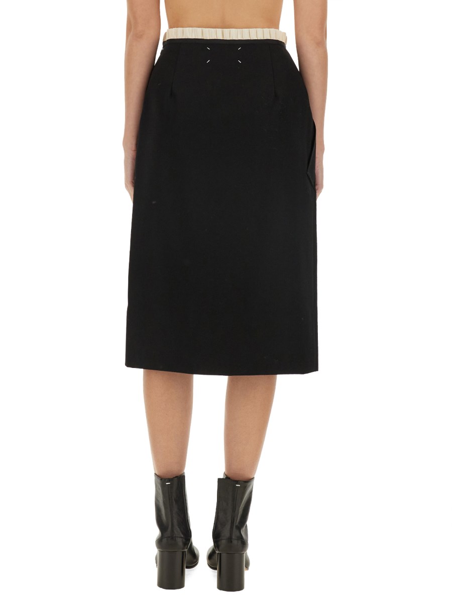 MAISON MARGIELA GONNA IN LANA Fino Al -60%