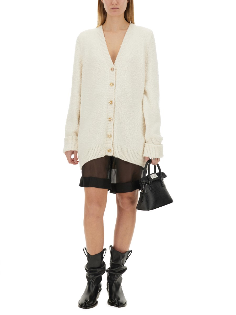 MAISON MARGIELA CARDIGAN OVERSIZE EFFETTO INFELTRITO In Vendita
