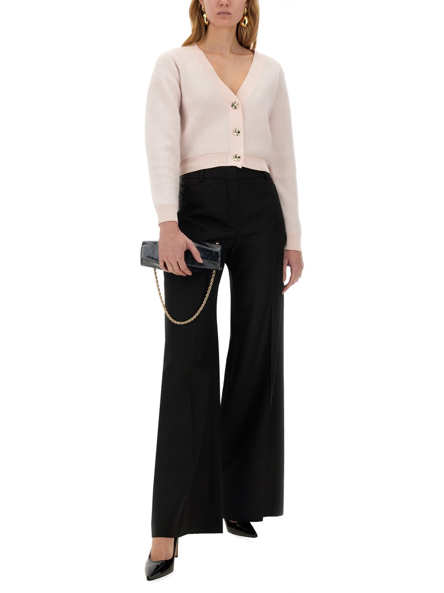NINA RICCI PANTALONE AMPIO IN GABARDINE DI LANA Italia