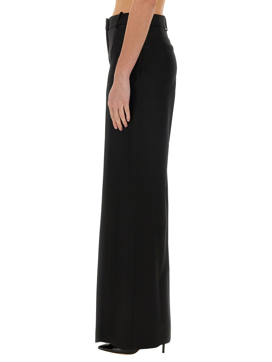 NINA RICCI PANTALONE AMPIO IN GABARDINE DI LANA Italia