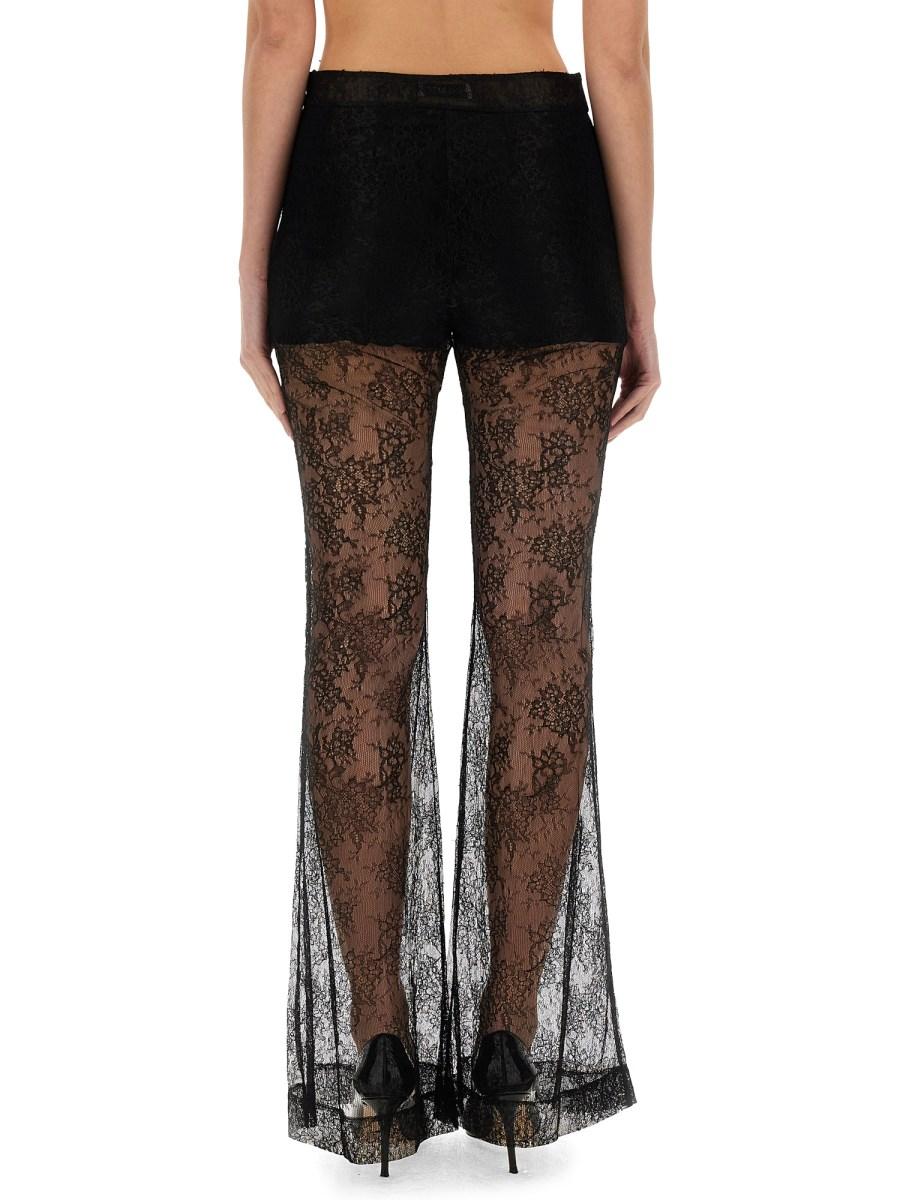NINA RICCI PANTALONE SVASATO IN PIZZO CHANTILLY 2025