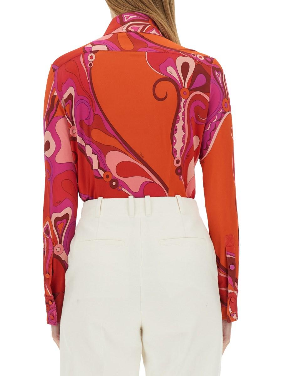 PUCCI CAMICIA CON STAMPA ORCHIDEE Prezzo Ridotto