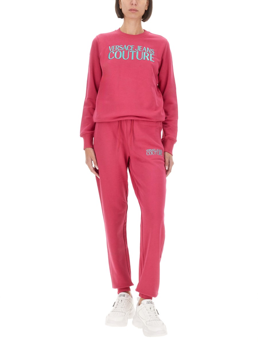 VERSACE JEANS COUTURE FELPA IN COTONE CON LOGO Economico