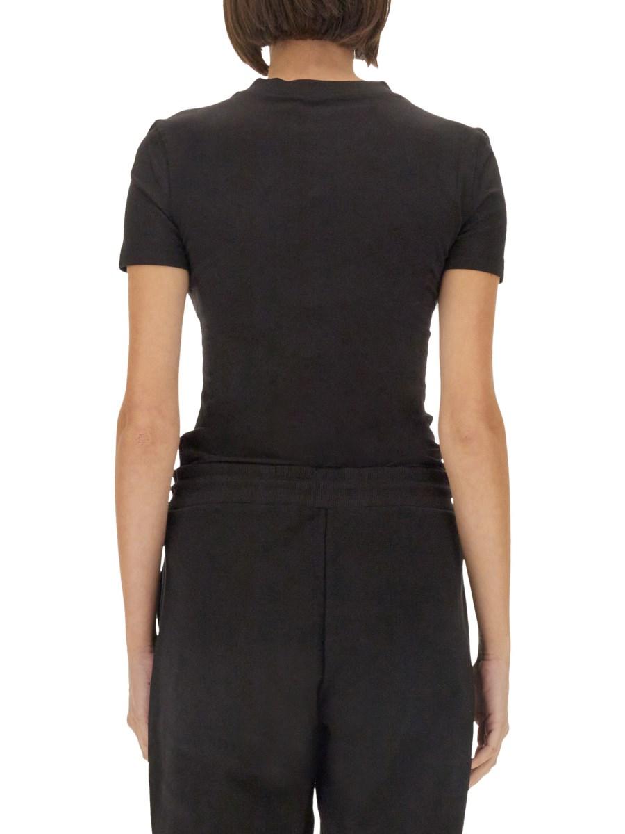 VERSACE JEANS COUTURE T-SHIRT IN JERSEY DI COTONE CON LOGO Saldi