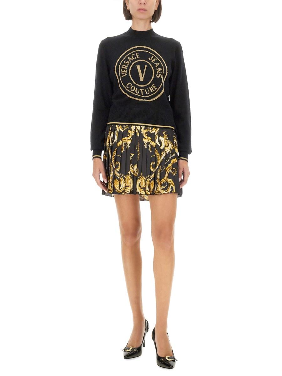 VERSACE JEANS COUTURE MAGLIA V-EMBLEM Vendita Economica