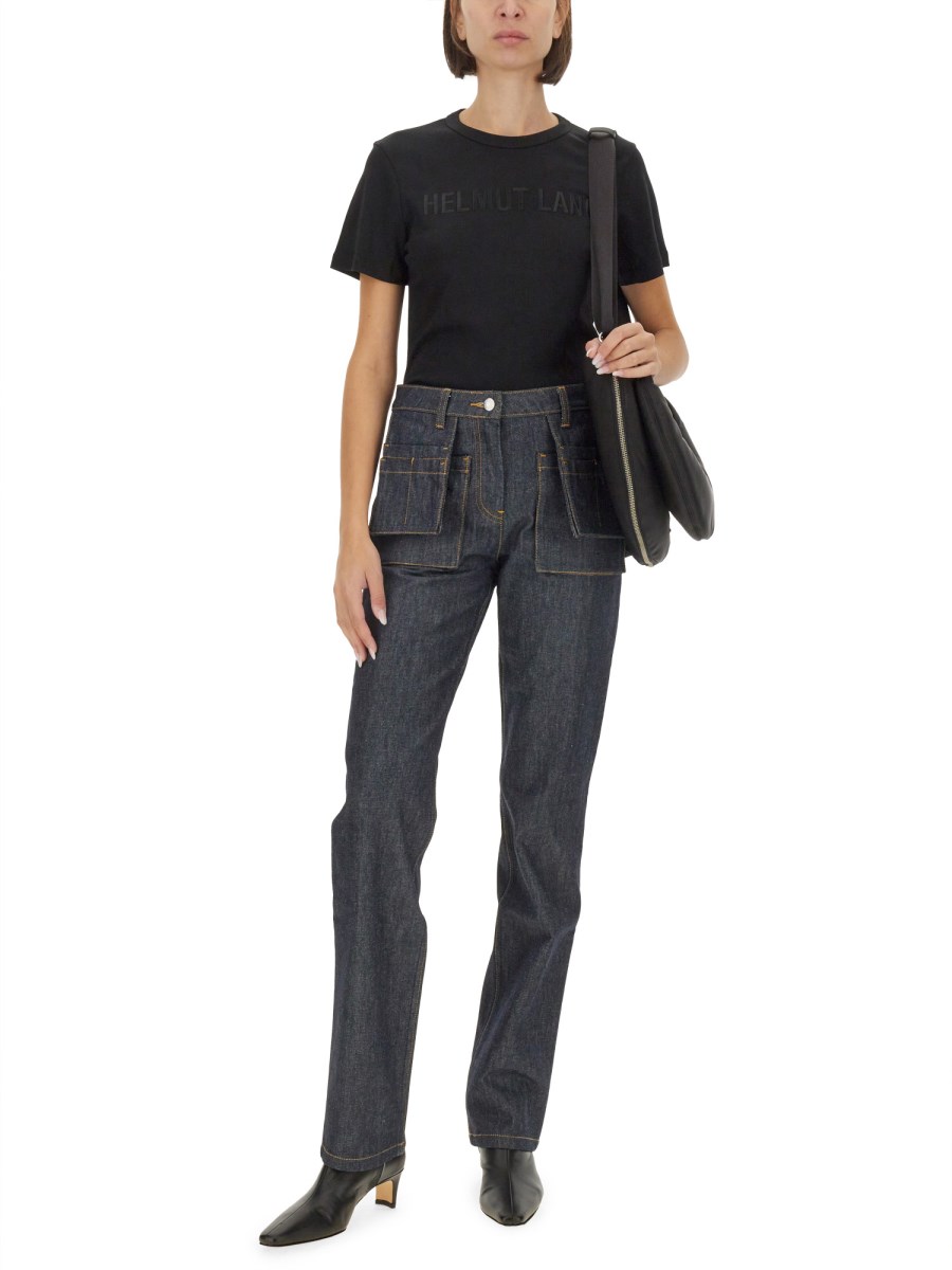 HELMUT LANG T-SHIRT CON LOGO Italia